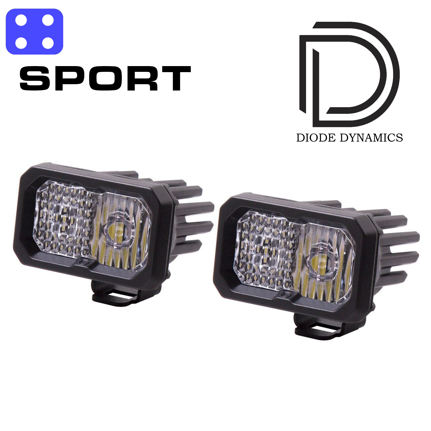 Diode Dynamics SSC2 White Sport Pods (pair)